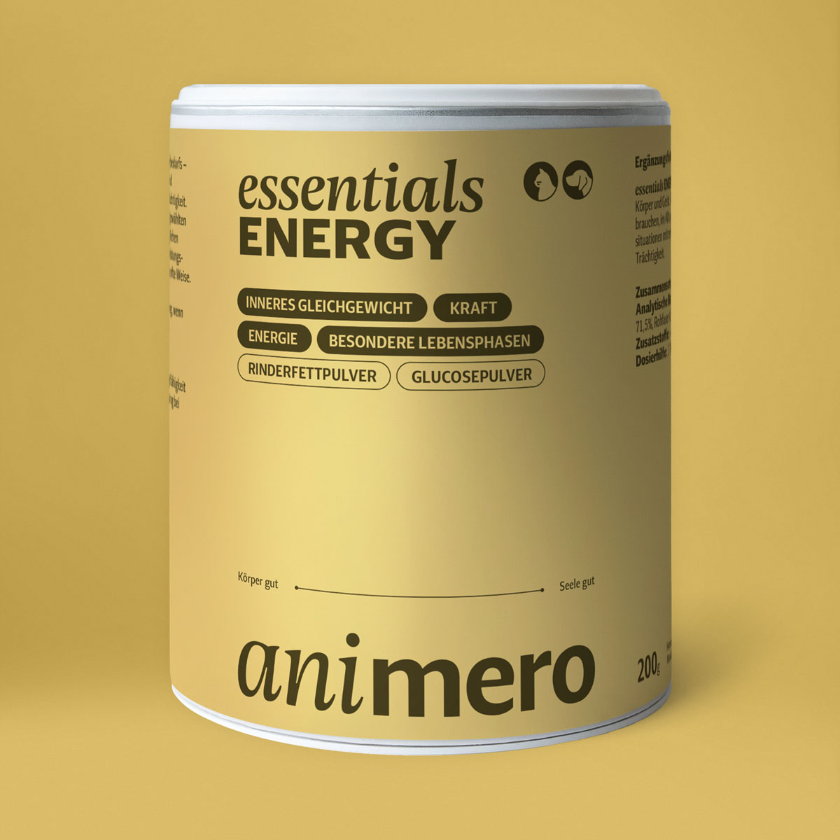 animero essentials ENERGY – Energie-Pulver für Hunde & Katzen