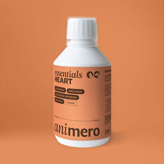 animero essentials HEART – Lachsöl für Hunde & Katzen, Omega-3
